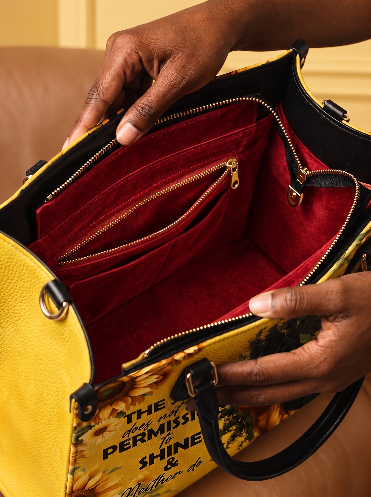 Melaniva Sunlit Crown Leather Handbag Deal (FREE WALLET)
