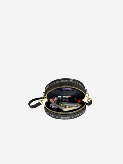 Melaniva Mythic Matriarch Leather Circle Crossbody Bag