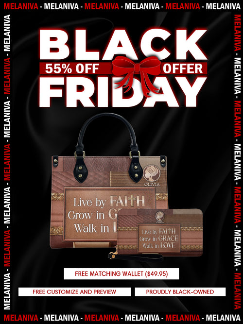 Melaniva Faith & Grace Leather Handbag Deal (FREE WALLET)