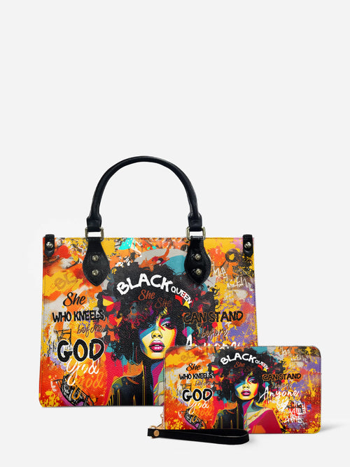 Melaniva Bold Crown Leather Handbag Deal (FREE WALLET) - Melaniva