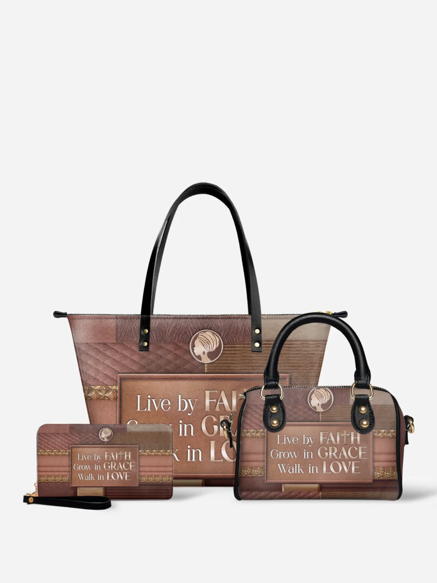 Melaniva "Faith & Grace" Tote Bag The Perfect Trio - Melaniva