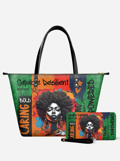 Melaniva Savannah Bloom Leather Tote Bag Deal - Melaniva