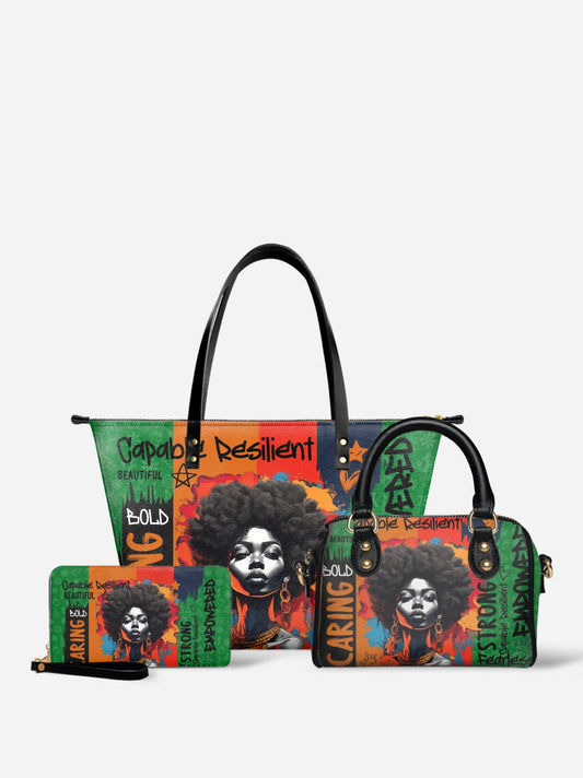 Melaniva "Savannah Bloom" Tote Bag The Perfect Trio - Melaniva