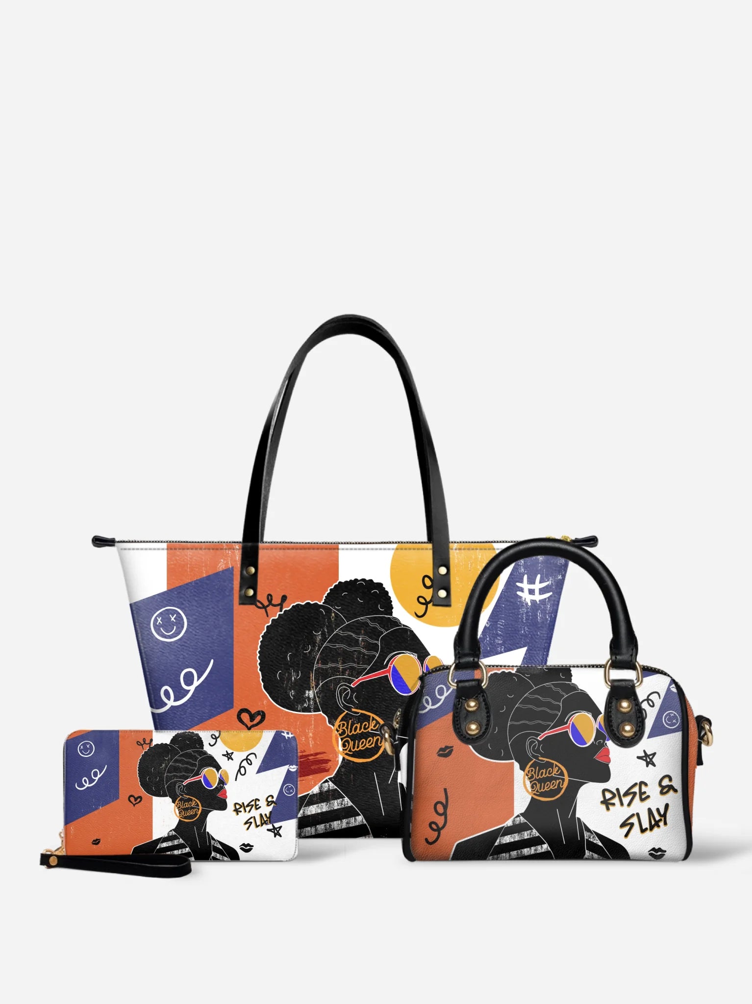 Melaniva "Rise & Slay" Tote Bag The Perfect Trio - Melaniva