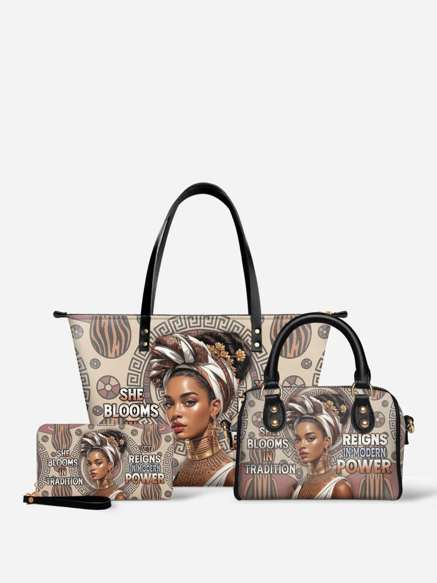 Melaniva "Luxury Essence" Tote Bag The Perfect Trio - Melaniva