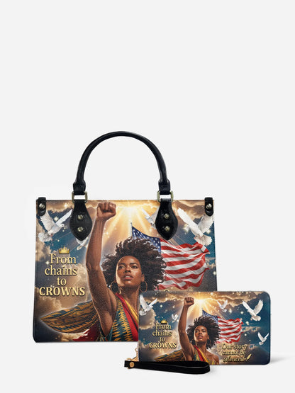 Melaniva Story of Strength Leather Handbag Deal - Melaniva