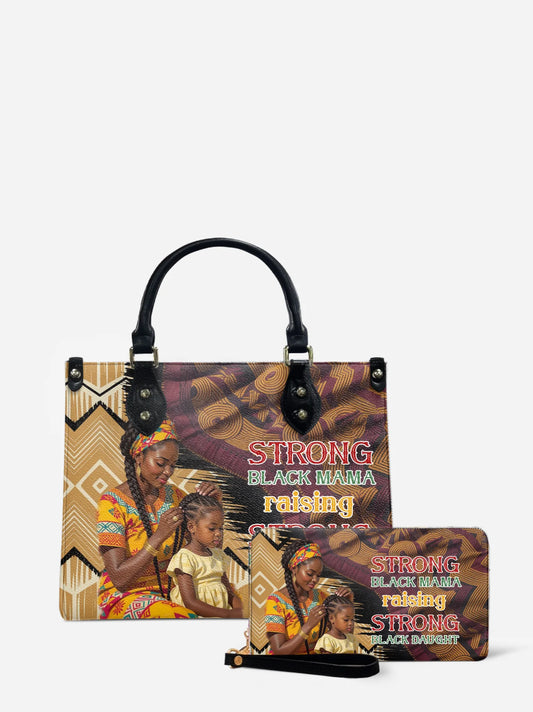 Melaniva "Black Queen & Princess" Leather Handbag Deal - Melaniva