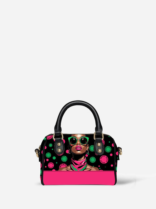 Melaniva "Fearless Beauty Rising" Leather Mini Satchel - Melaniva