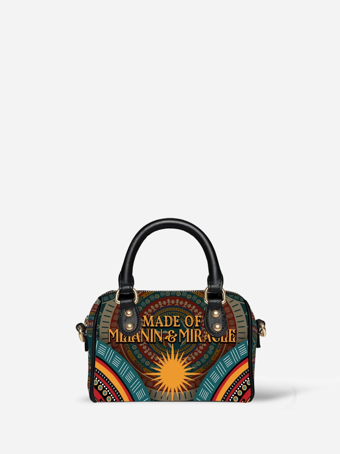 Melaniva “Melanin & Miracle” Leather Mini Satchel - Melaniva