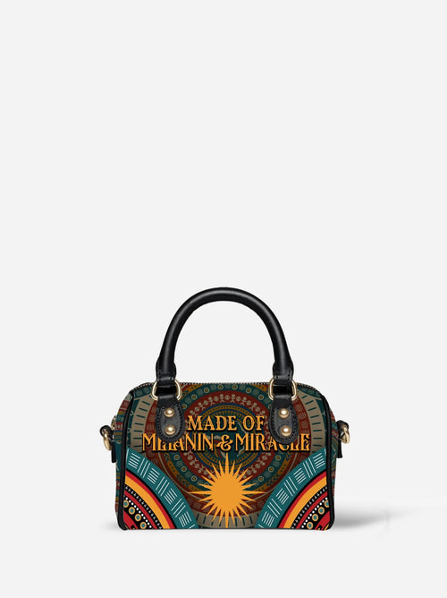 Melaniva “Melanin & Miracle” Leather Mini Satchel - Melaniva