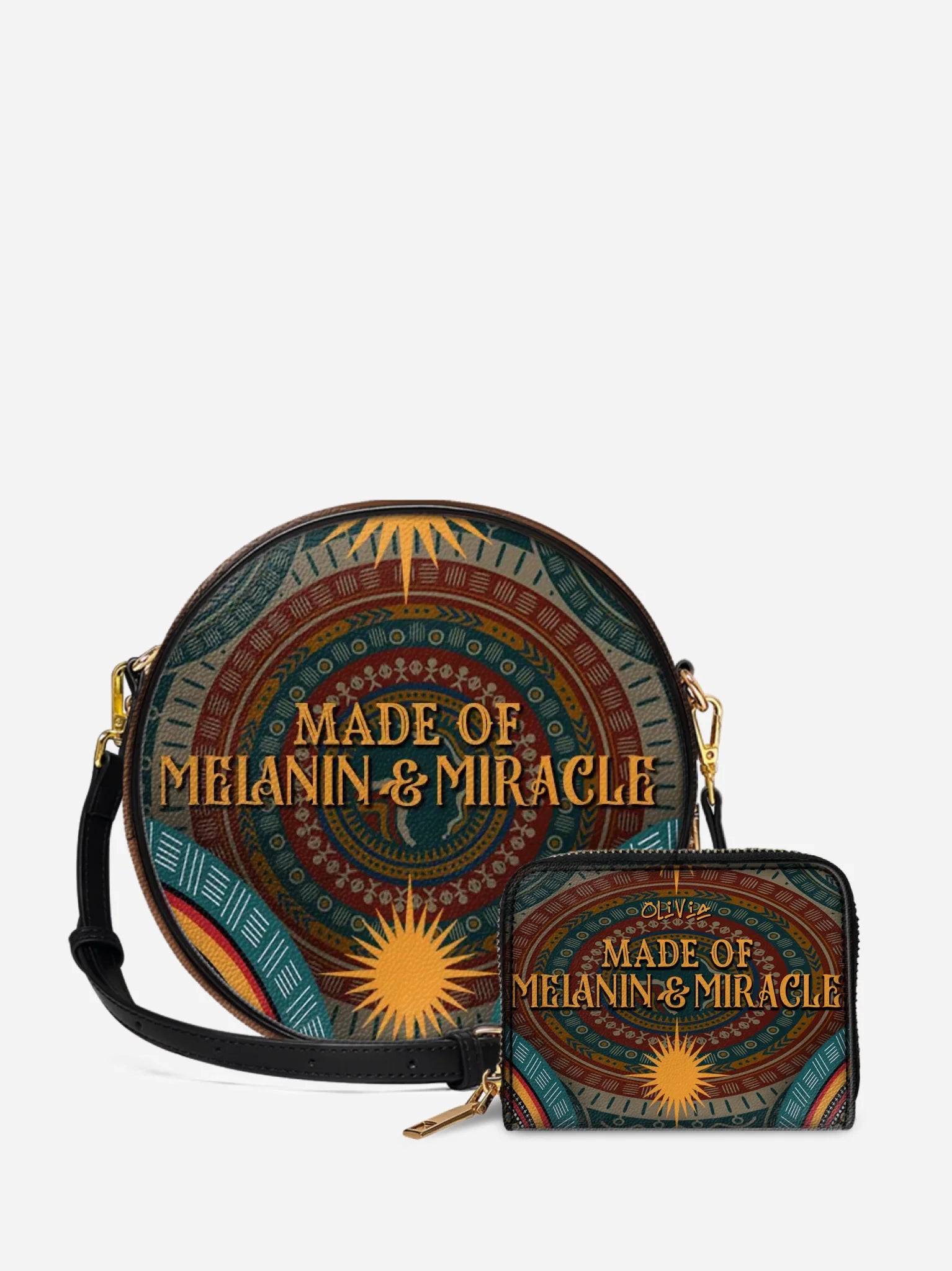 Melaniva “Melanin & Miracle” Leather Circle Crossbag Deal - Melaniva