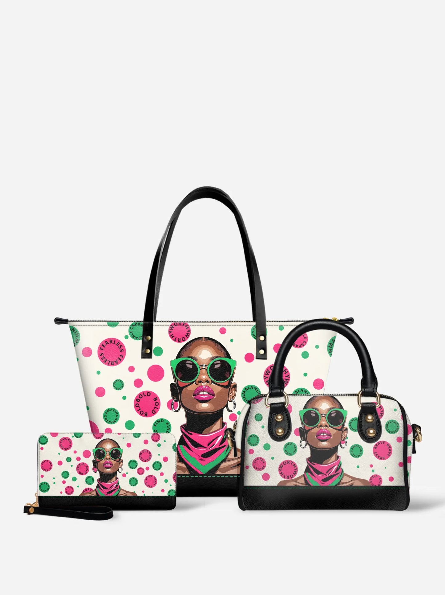 Melaniva “Bold & Worthy” Tote Bag The Perfect Trio - Melaniva