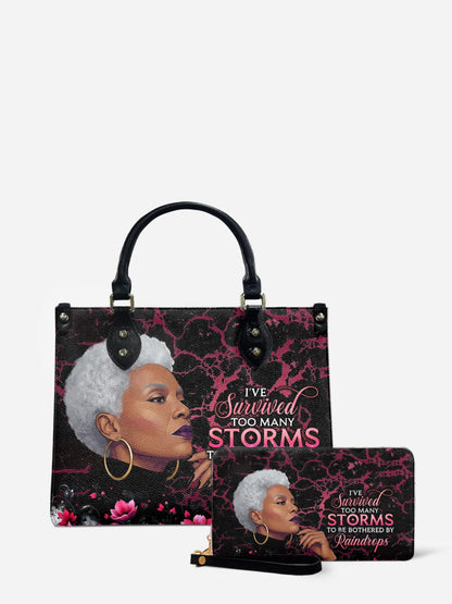 Melaniva “Timeless Ebony Grace” Leather Handbag Deal - Melaniva