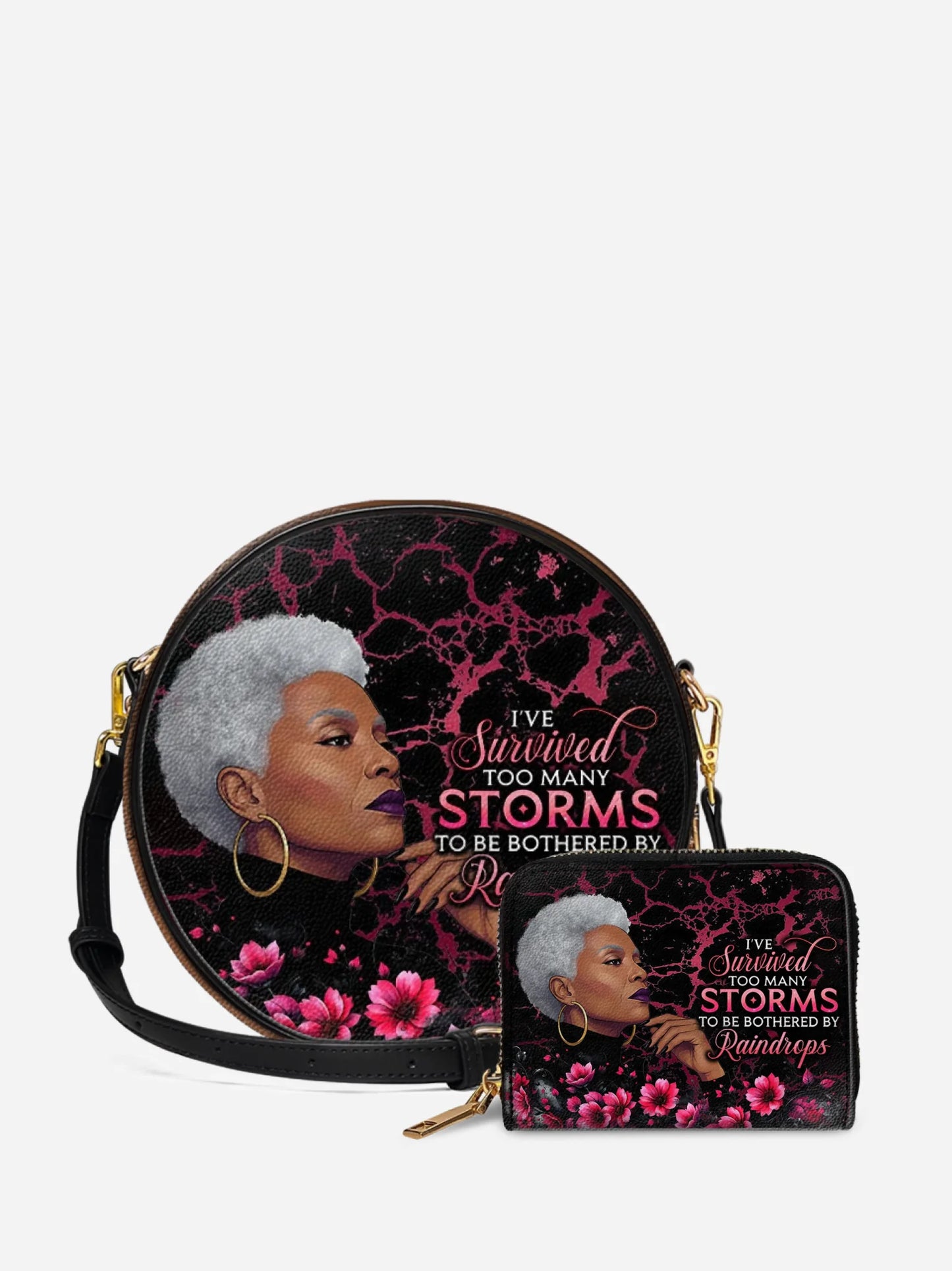 Melaniva "Timeless Ebony Grace" Leather Circle Crossbag Deal - Melaniva