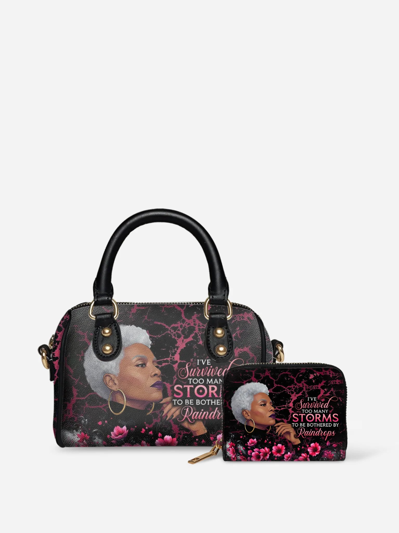 Melaniva "Timeless Ebony Grace" Leather Mini Satchel Deal - Melaniva