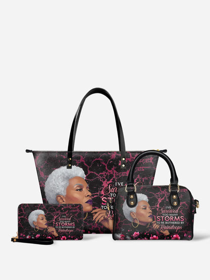 Melaniva "Timeless Ebony Grace" Tote Bag The Perfect Trio - Melaniva