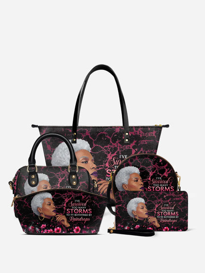 Melaniva "Timeless Ebony Grace" Tote Bag The Lucky Bundle - Melaniva