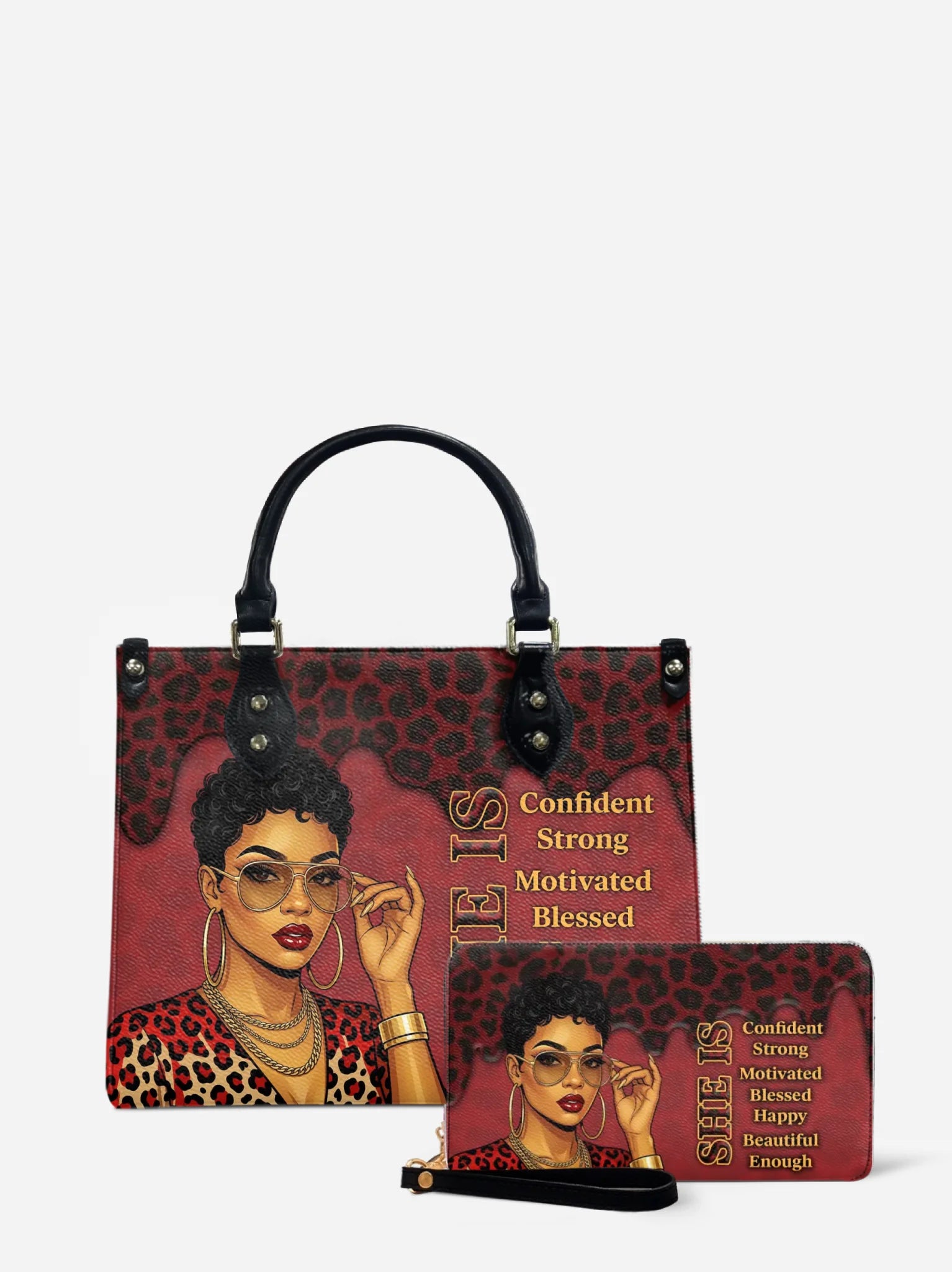 Melaniva “Fierce Leopard Melanin” Leather Handbag Deal - Melaniva