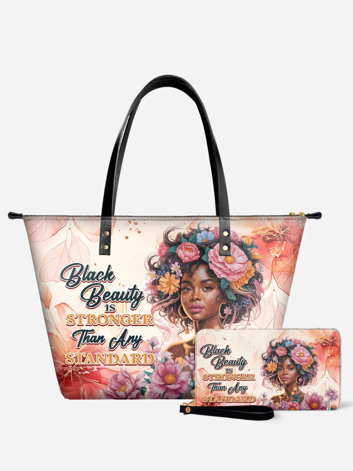 Melaniva “Fearless Beauty Floral” Leather Totebag Deal - Melaniva