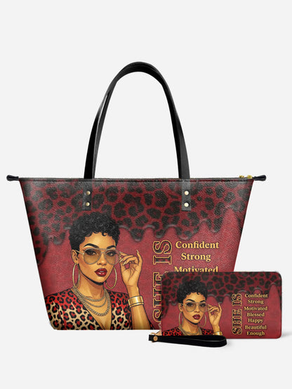 Melaniva “Fierce Leopard Melanin” Leather Totebag Deal - Melaniva