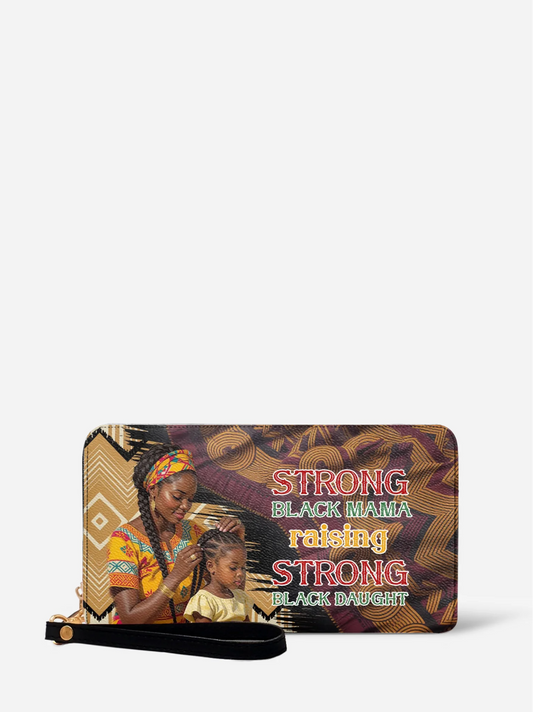 Melaniva "Black Queen & Princess" Leather Wallet - Melaniva