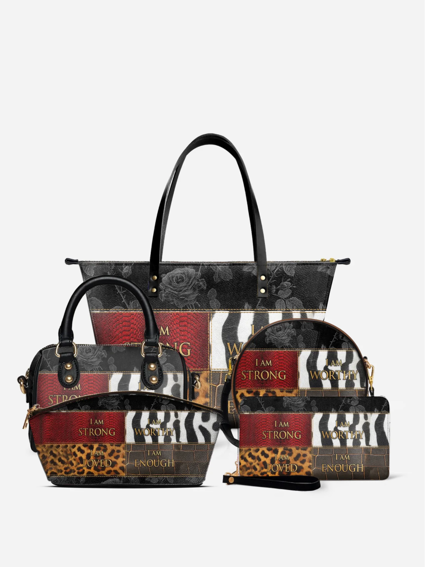 Melaniva "Patchwork of Power" Tote Bag The Lucky Bundle - Melaniva