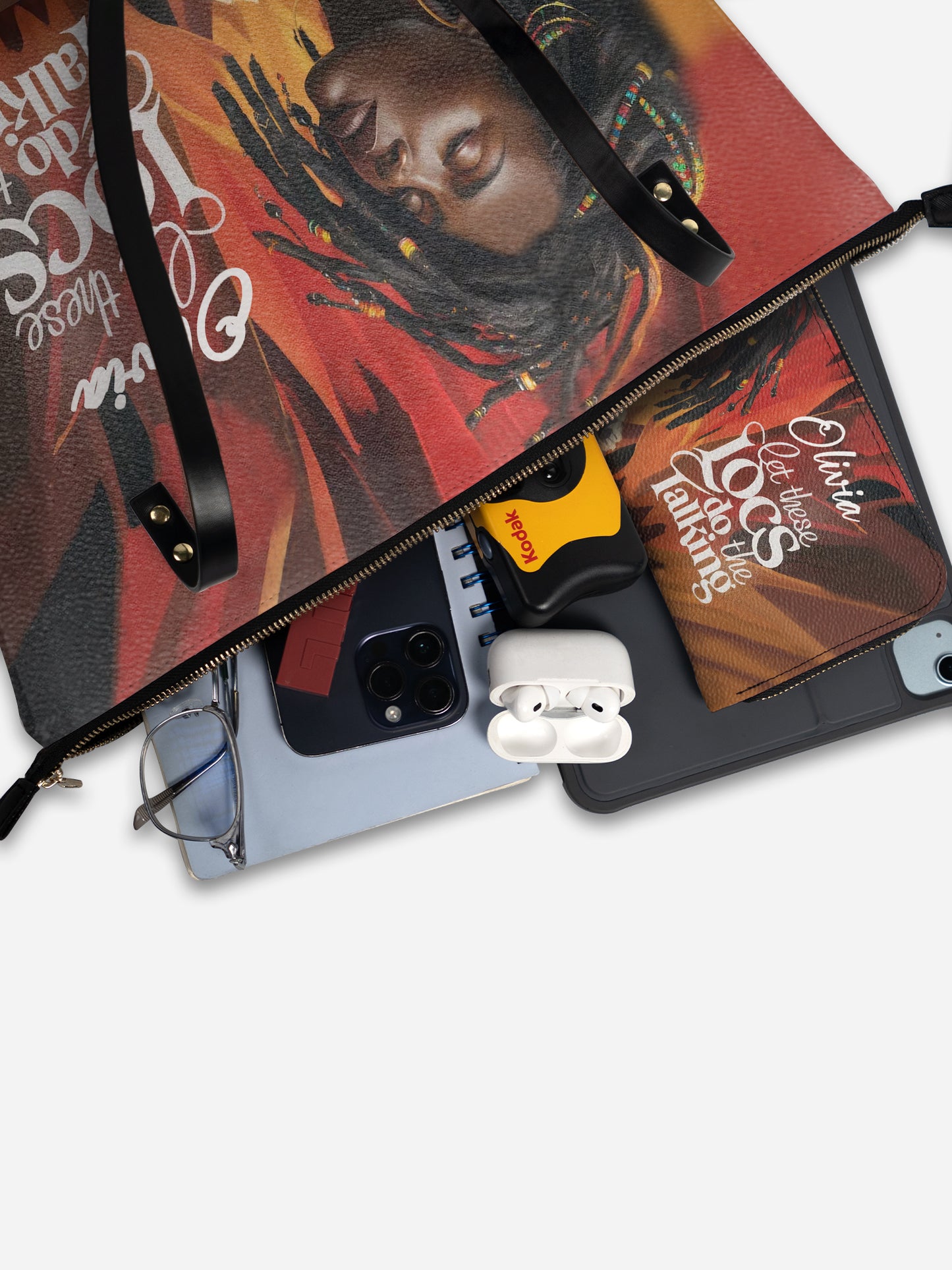 Melaniva Locs Speak Leather Tote Bag Deal (FREE WALLET)