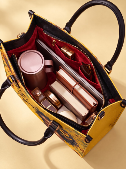 Melaniva Sunlit Crown Leather Handbag Deal (FREE WALLET)