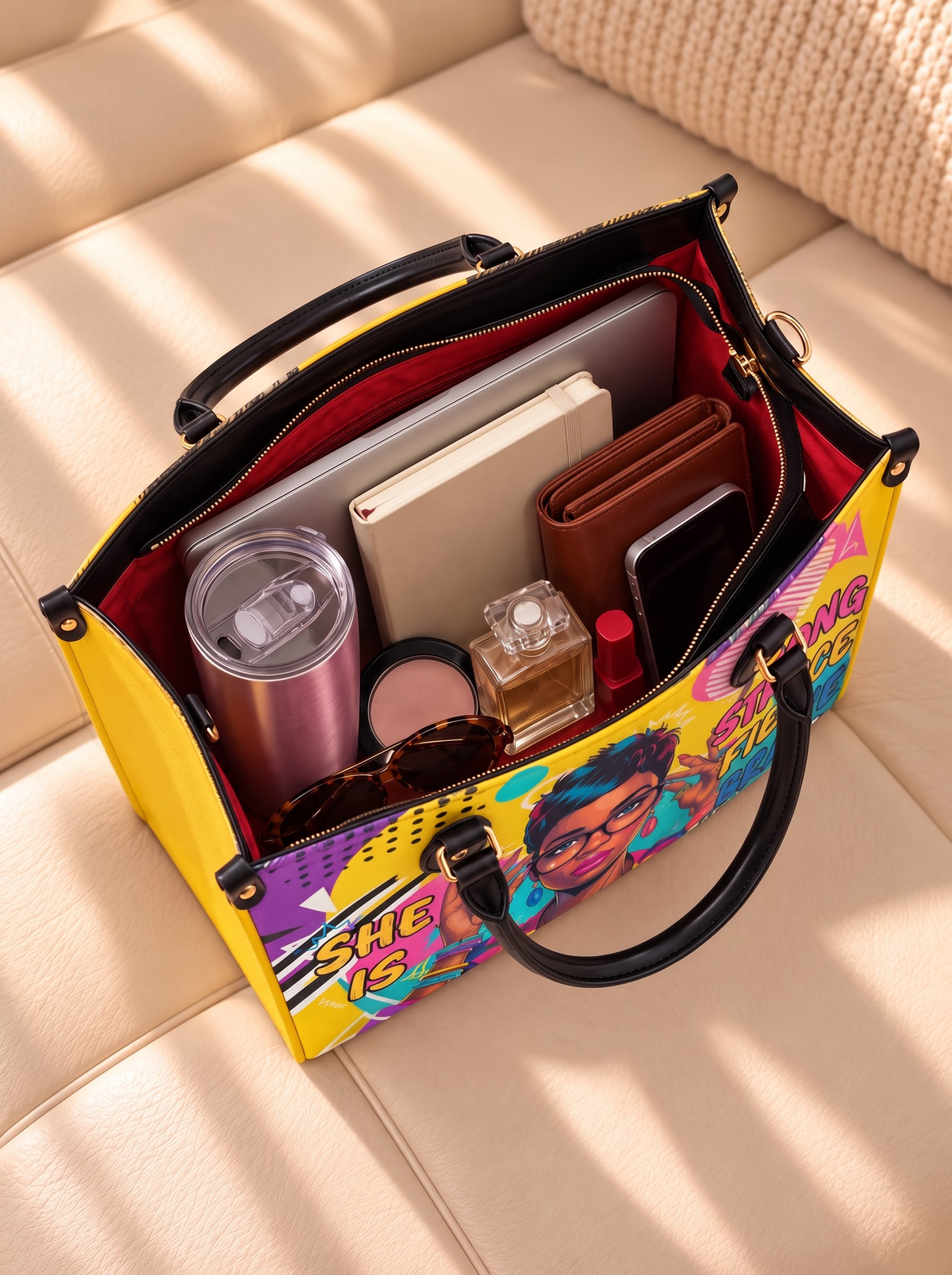 Melaniva Retro Pop Diva Leather Handbag Deal (FREE WALLET)