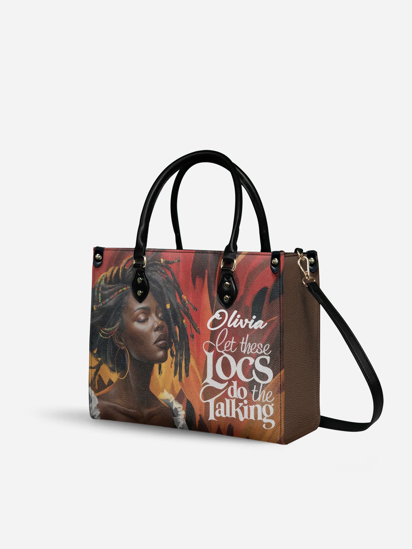 Melaniva Locs Speak Leather Handbag Deal (FREE WALLET)