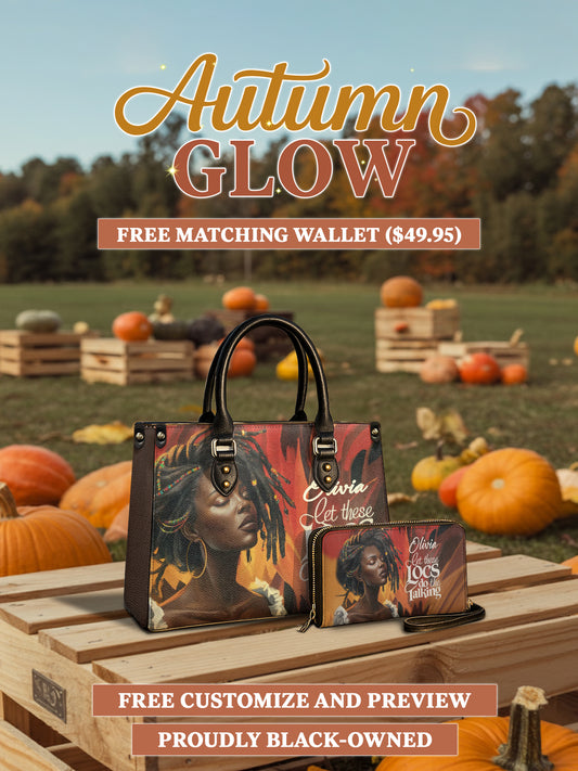 Melaniva Locs Speak Leather Handbag Deal (FREE WALLET)
