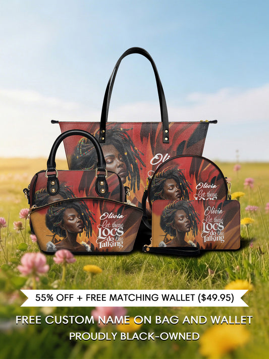 Melaniva "Locs Speak" Tote Bag The Lucky Bundle - Melaniva