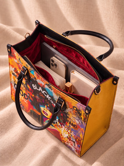Melaniva Bold Crown Leather Handbag Deal (FREE WALLET)