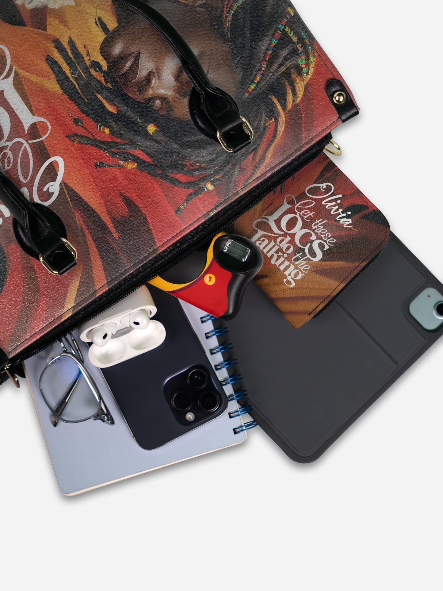 Melaniva Locs Speak Leather Handbag Deal (FREE WALLET)