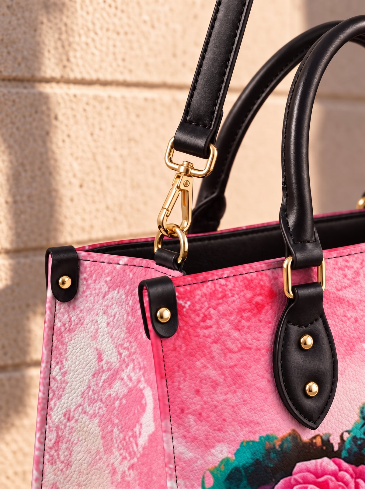 Melaniva Stronger in Pink Leather Handbag Deal (FREE WALLET)