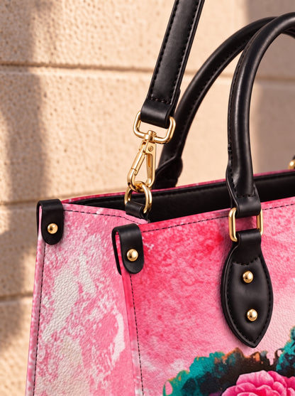Melaniva Stronger in Pink Leather Handbag Deal (FREE WALLET)