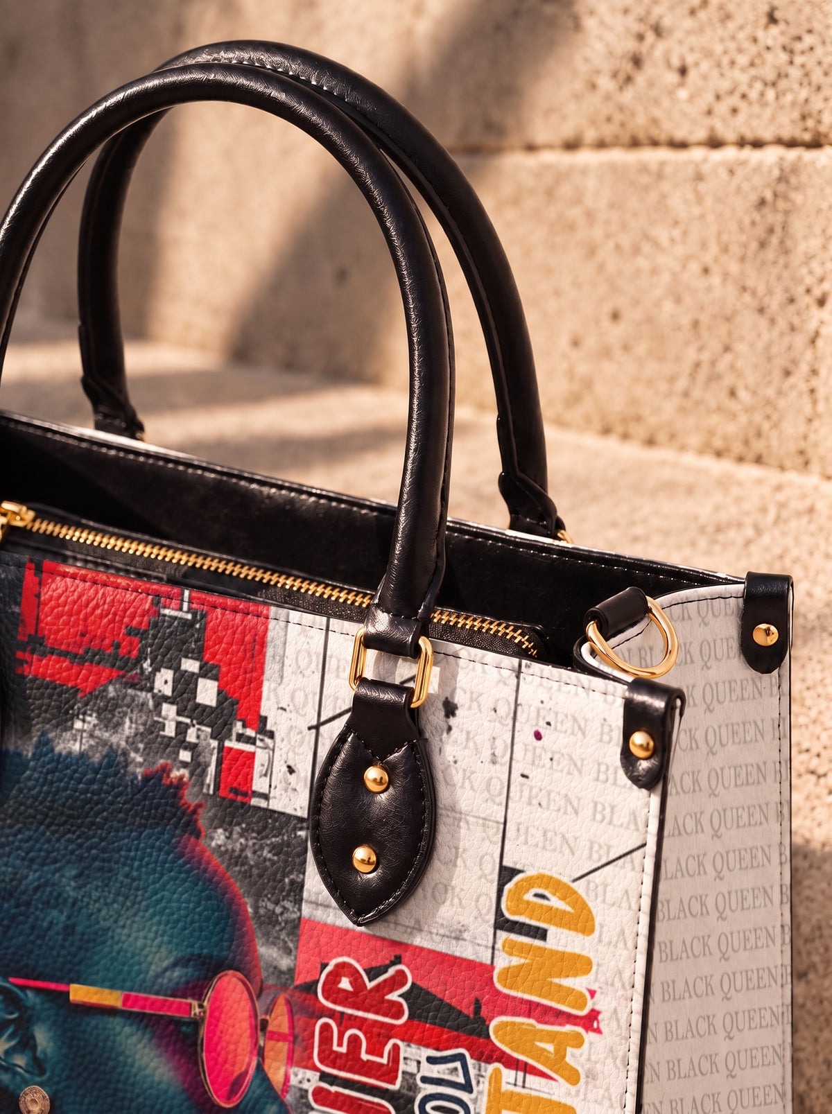 Melaniva Graffiti Art Purse Afrocentric Abstract Woman Handbag Deal
