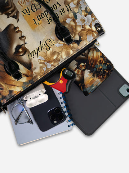 Melaniva Bloom & Locs Leather Handbag Deal (FREE WALLET)