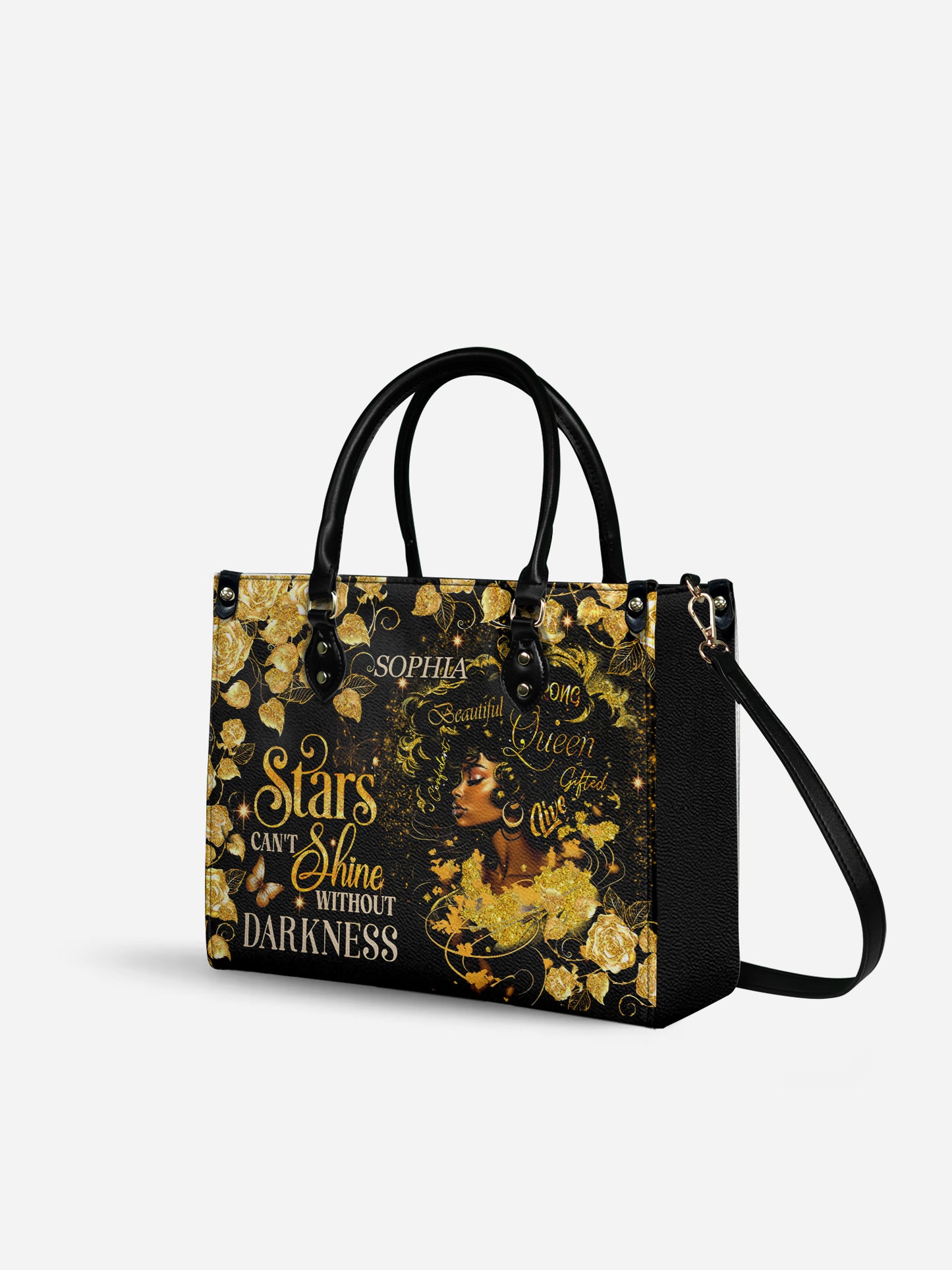 Melaniva Midnight Bloom Leather Handbag Deal (FREE WALLET)