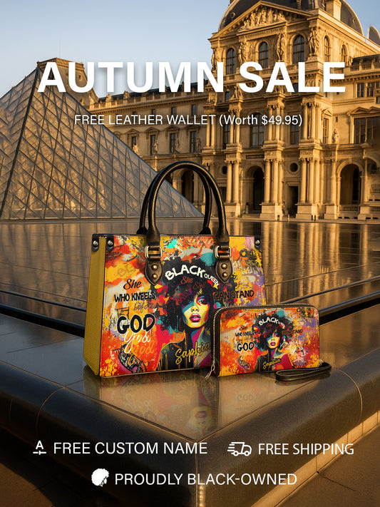Melaniva Bold Crown Leather Handbag Deal (FREE WALLET)