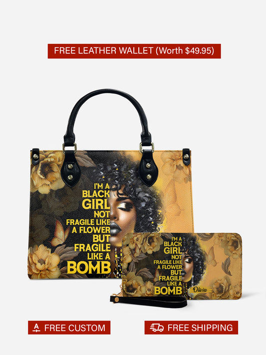 Melaniva Petal Explosion Leather Handbag Deal (FREE WALLET)