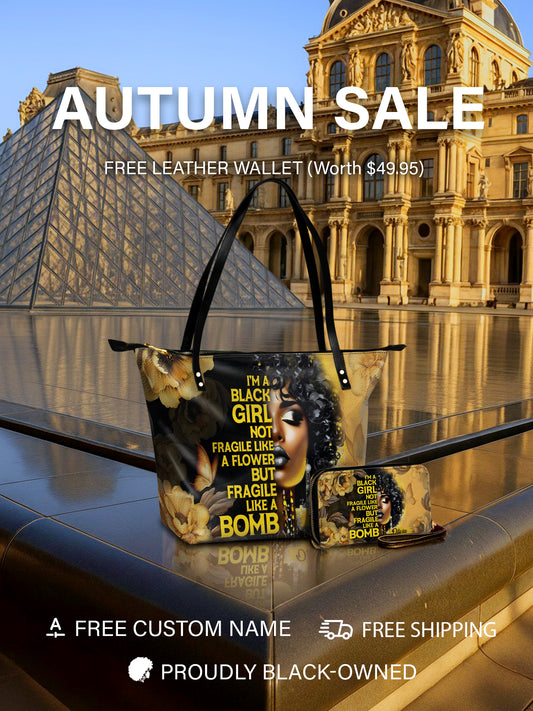 Melaniva Petal Explosion Leather Tote Bag Deal (FREE WALLET)