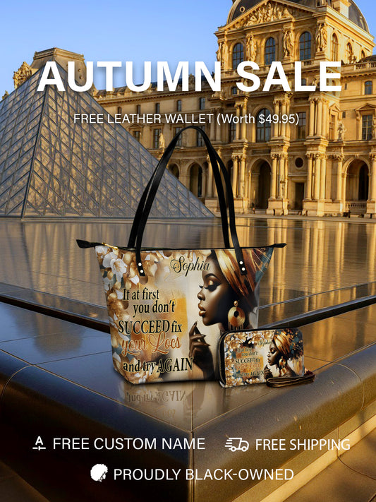 Melaniva Bloom & Locs Leather Tote Bag Deal (FREE WALLET)