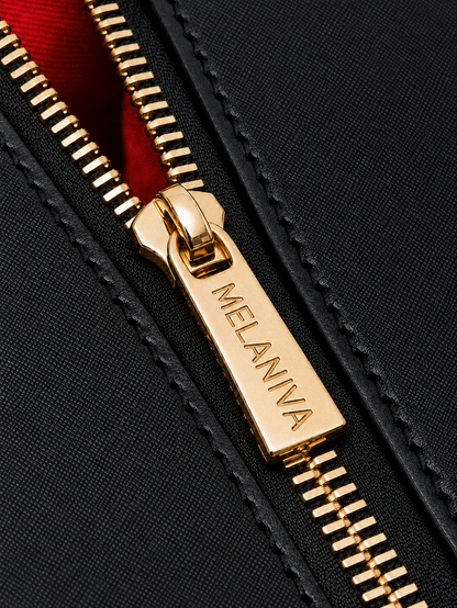 Melaniva Empowered Essence Orange Leather Handbag Deal