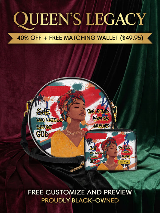 Melaniva Stand Fearless Faith Leather Circle Crossbag Deal - Melaniva