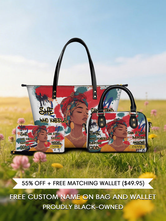 Melaniva "Stand Fearless Faith" Tote Bag The Perfect Trio - Melaniva