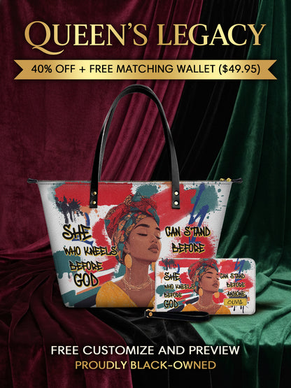 Melaniva Stand Fearless Faith Leather Tote Bag Deal (FREE WALLET) - Melaniva