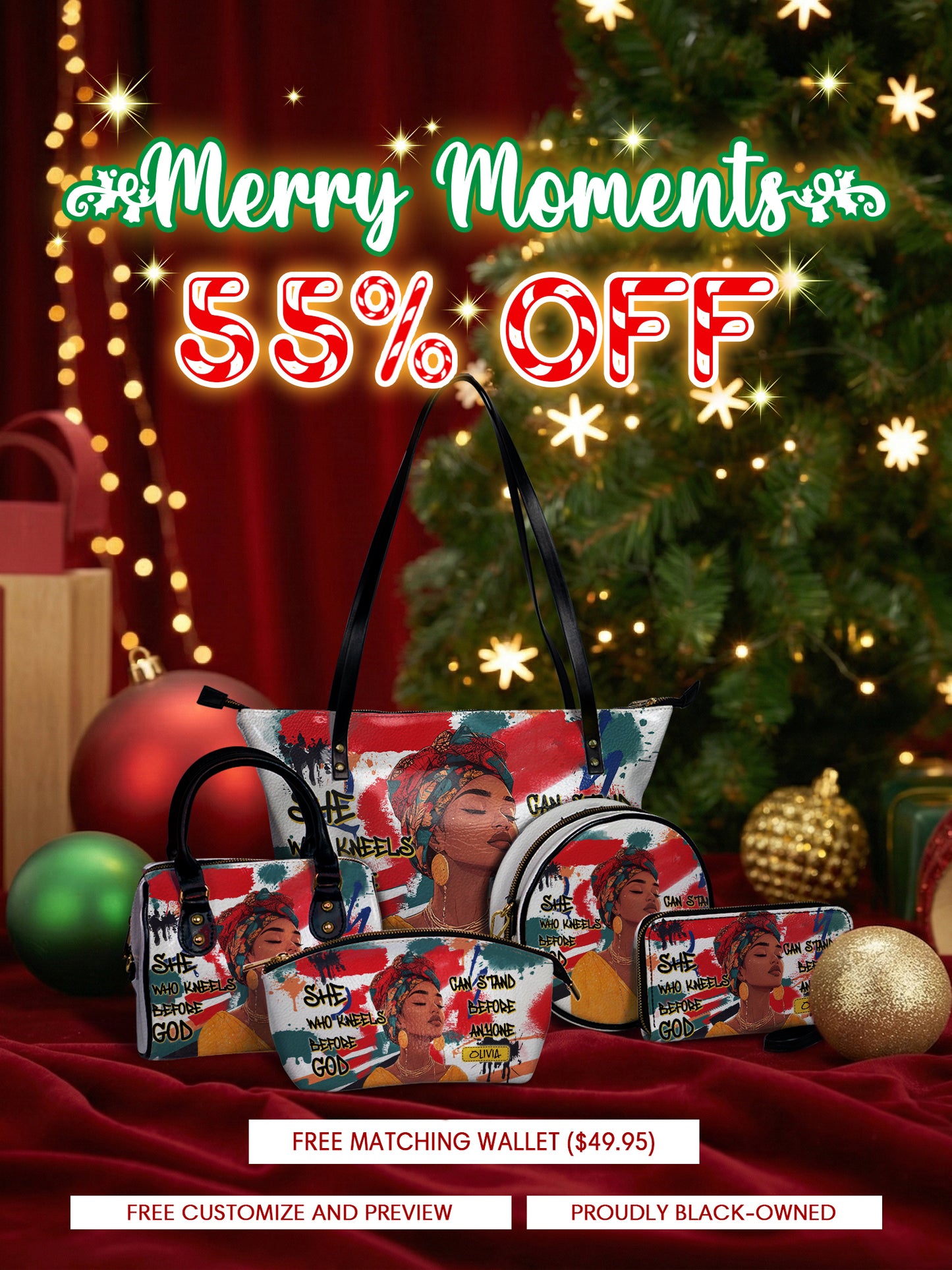 Melaniva "Stand Fearless Faith" Tote Bag The Lucky Bundle