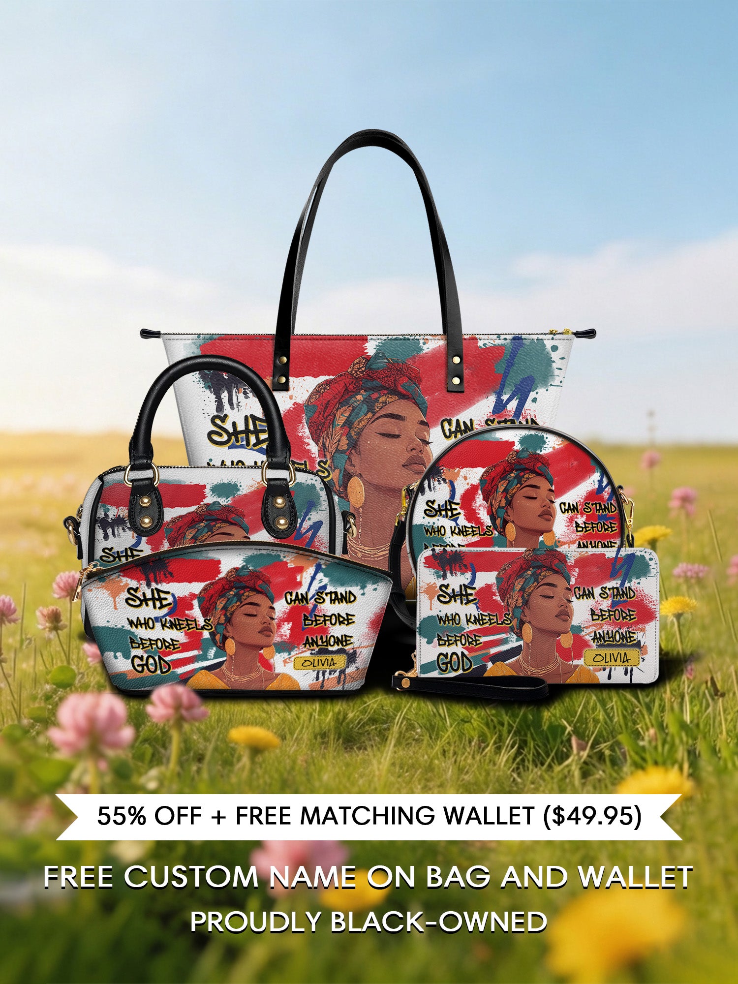 Melaniva "Stand Fearless Faith" Tote Bag The Lucky Bundle - Melaniva