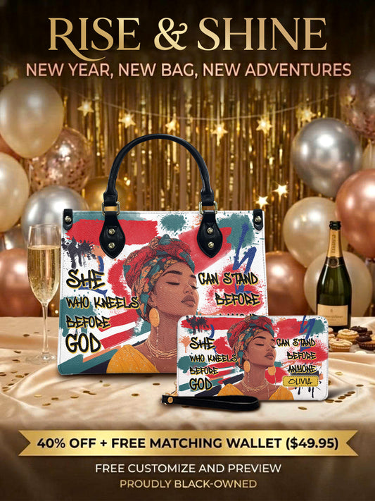 Melaniva Stand Fearless Faith Handbag Deal (FREE WALLET)